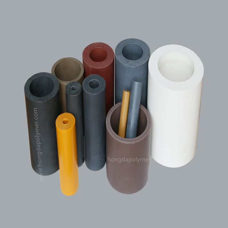 Напълнен с въглерод PTFE прът и напълнен с стъклени влакна PTFE, използвани за уплътнение на клапани